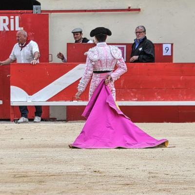 Alès : Indulto d'un novillo de Cuillé par Carballo