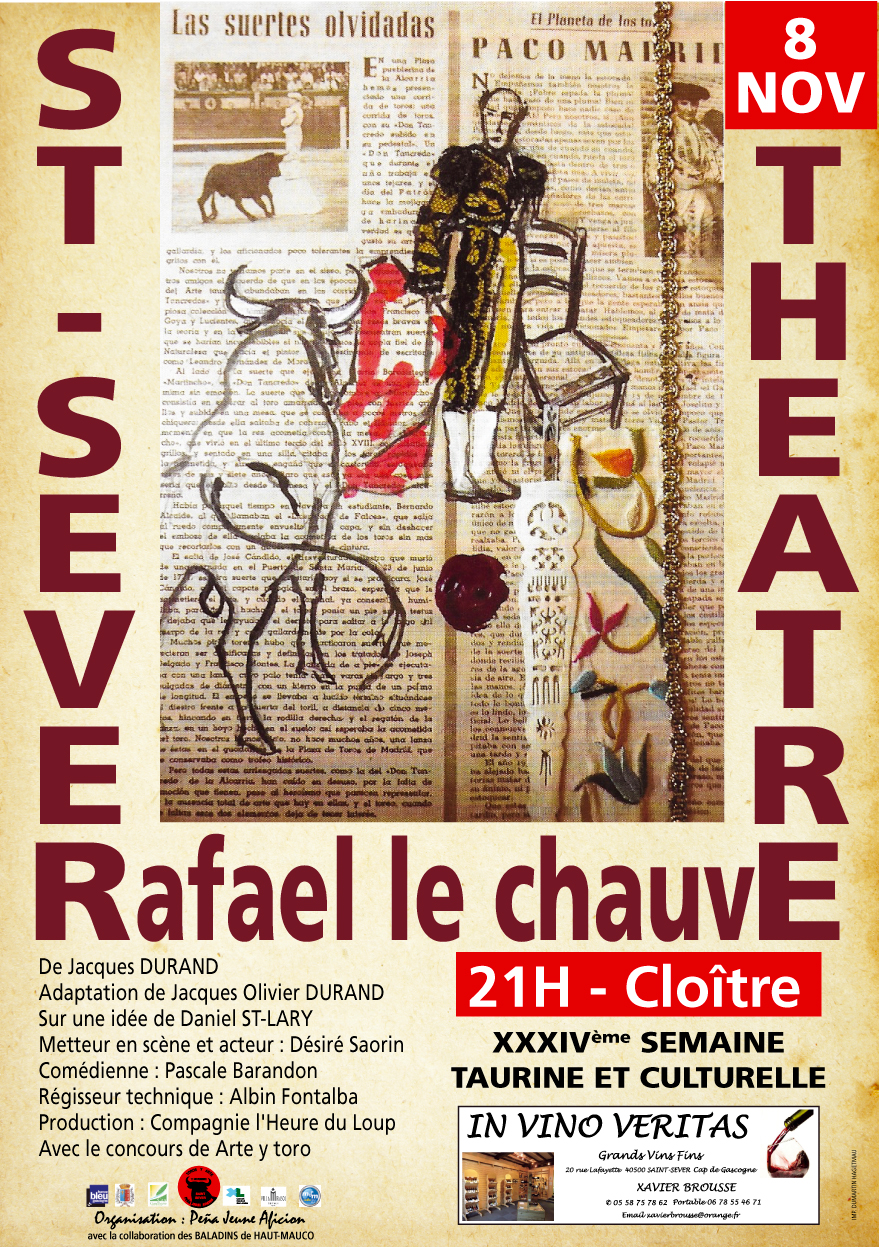 Affiche theatre taurin