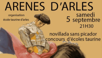 Arles novillada 5 saptembre affiche png