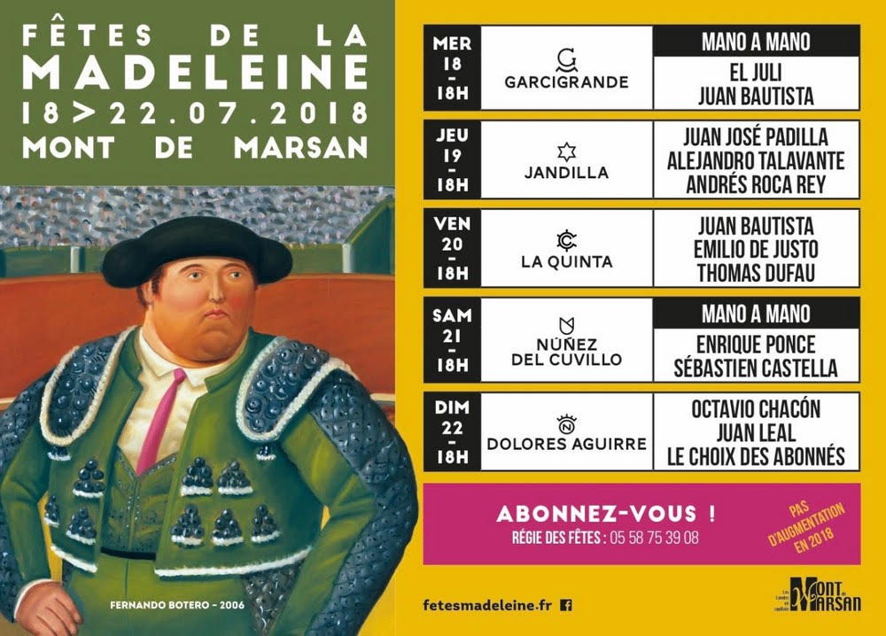 Cartel mont de marsan 2018